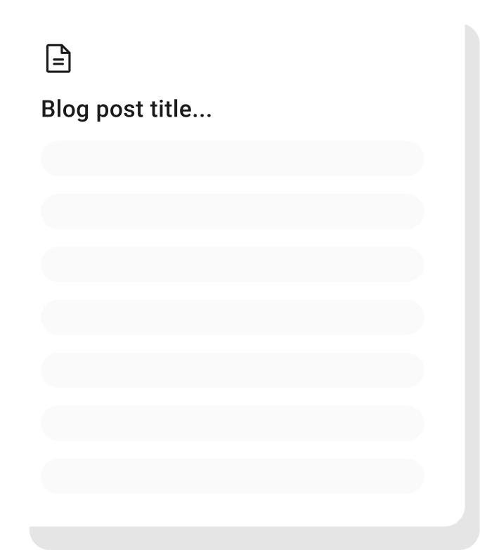 Blog post template