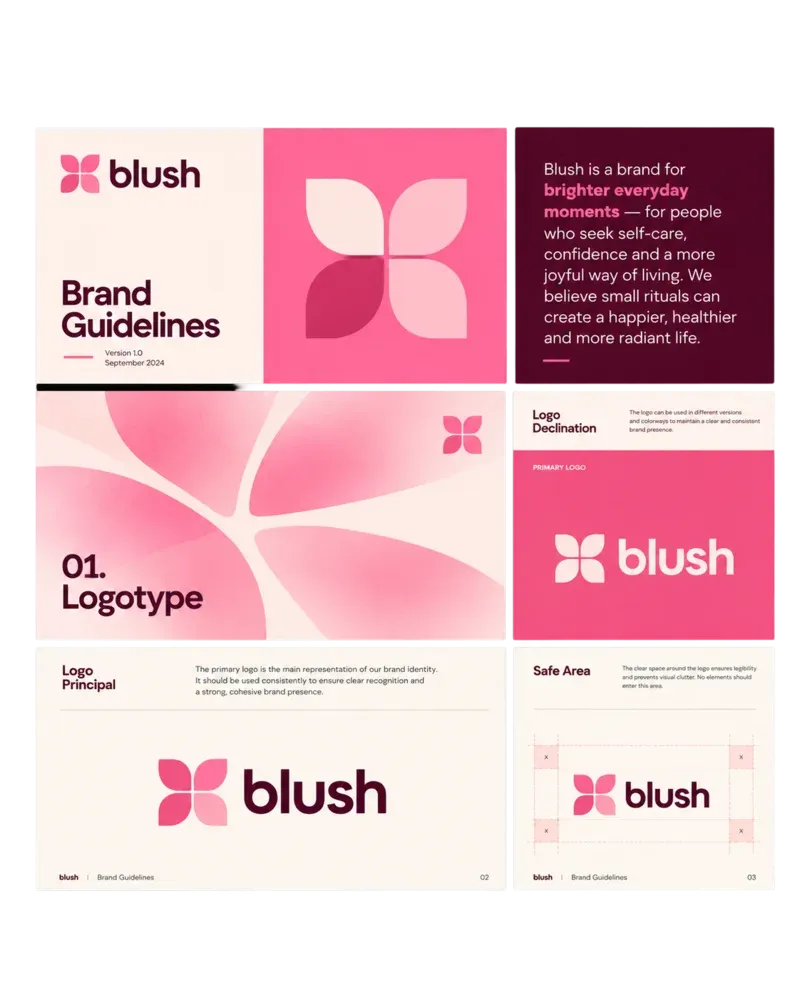 Brand guidelines generated from a one-line prompt
