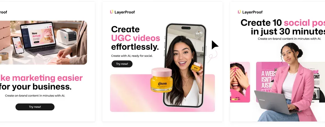 Consistent social post variations generated from one Brand Kit
