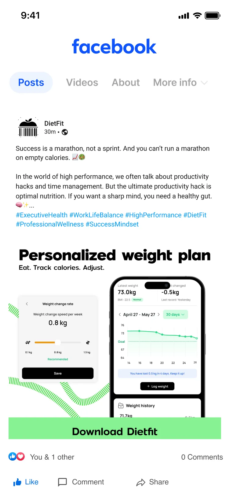 Facebook Post preview