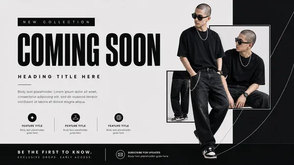Fashion B&W minimal theme