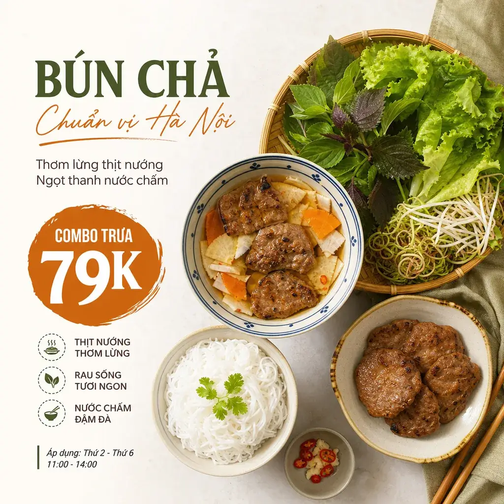 Ví dụ bài đăng mạng xã hội về Nhà hàng & Cafe số 6