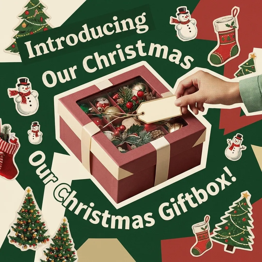 Christmas giftbox creative