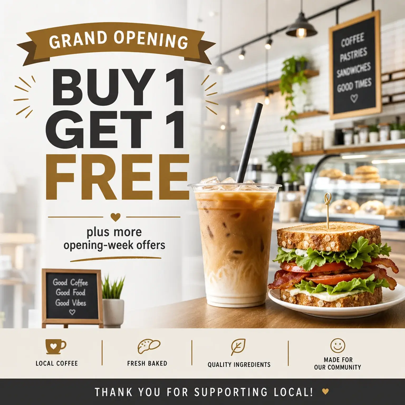 Restaurant & Cafe social post example 5