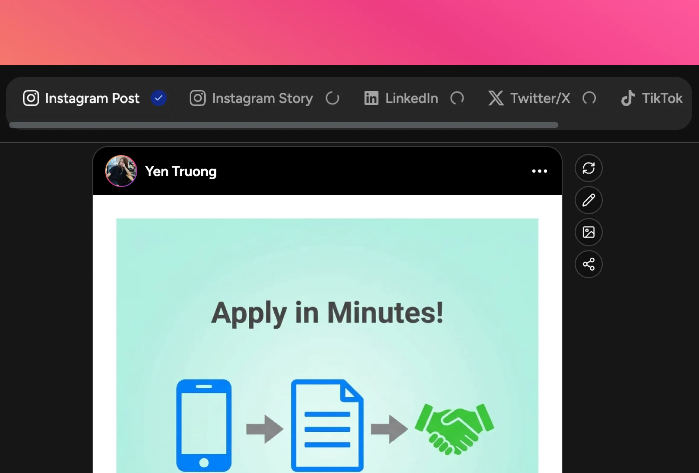 Preview your formats