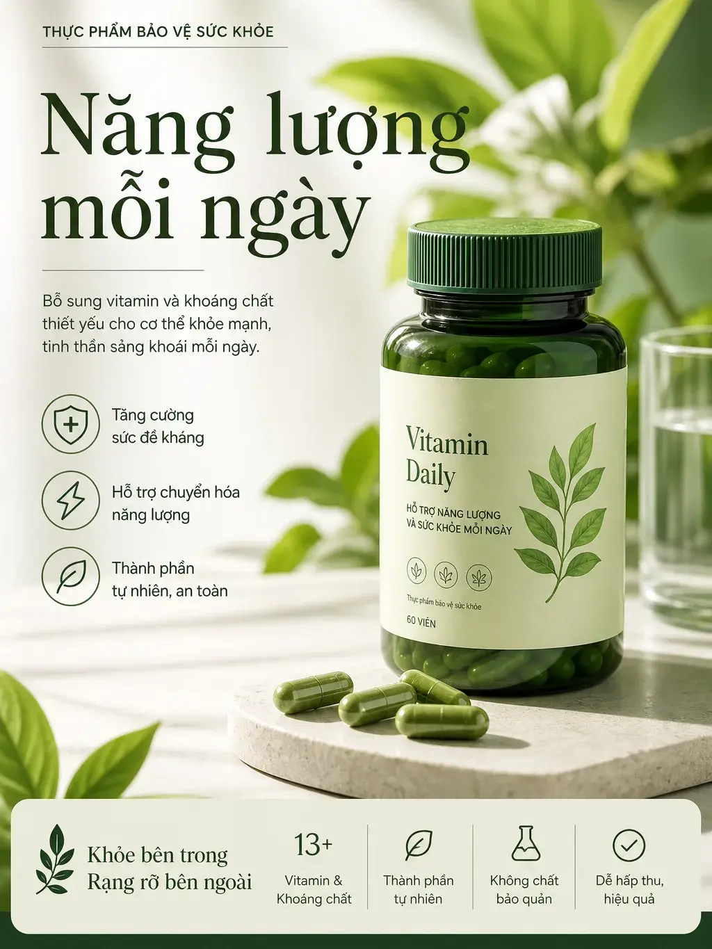 Ví dụ bài đăng mạng xã hội về Thực phẩm chức năng số 2