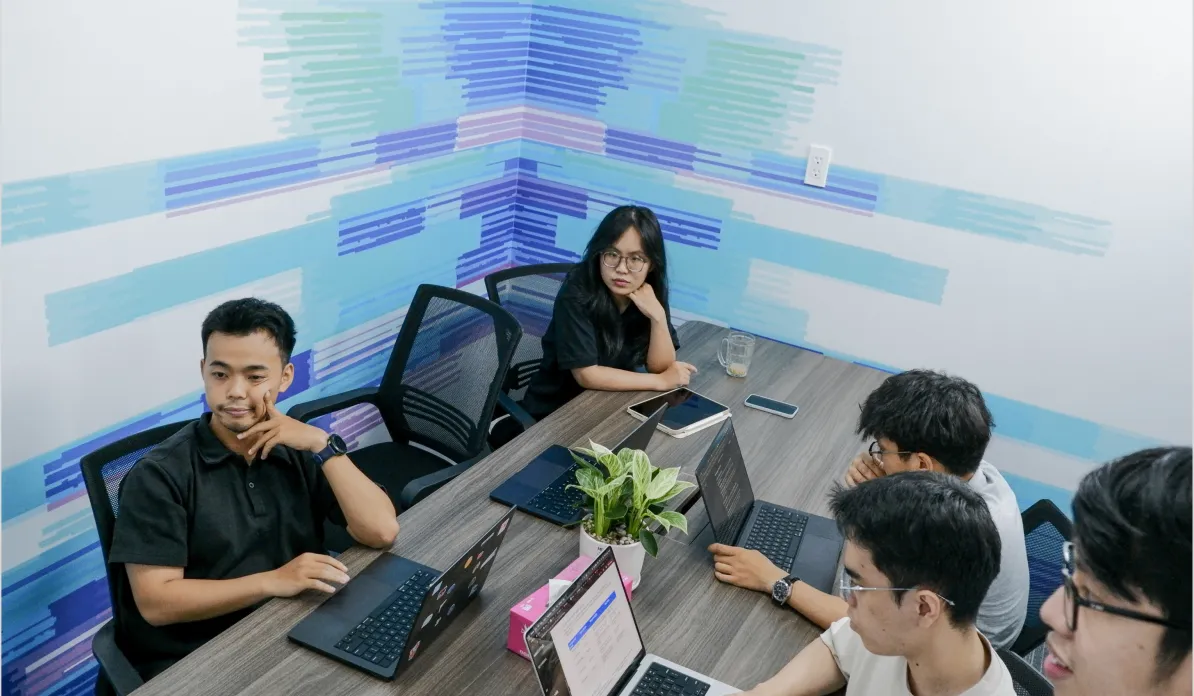 Open workspace with engineers
